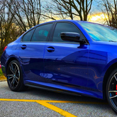 BMW 3 Series G20 G21 M Performance Gloss Black Side Skirts (2018-2022)